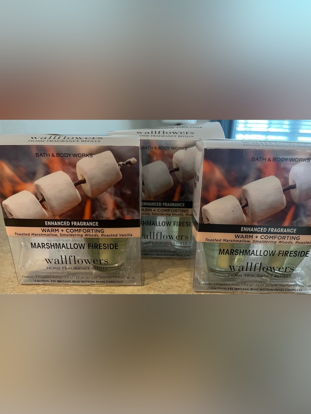 5 Refills-Bath & Body Works Marshmallow Fireside Wallflowers Refills - Picture 2 of 3